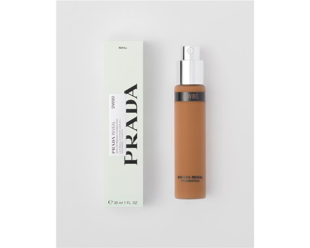 Prada Reveal Skin optimizing foundation refill - DW80 - DARK WARM